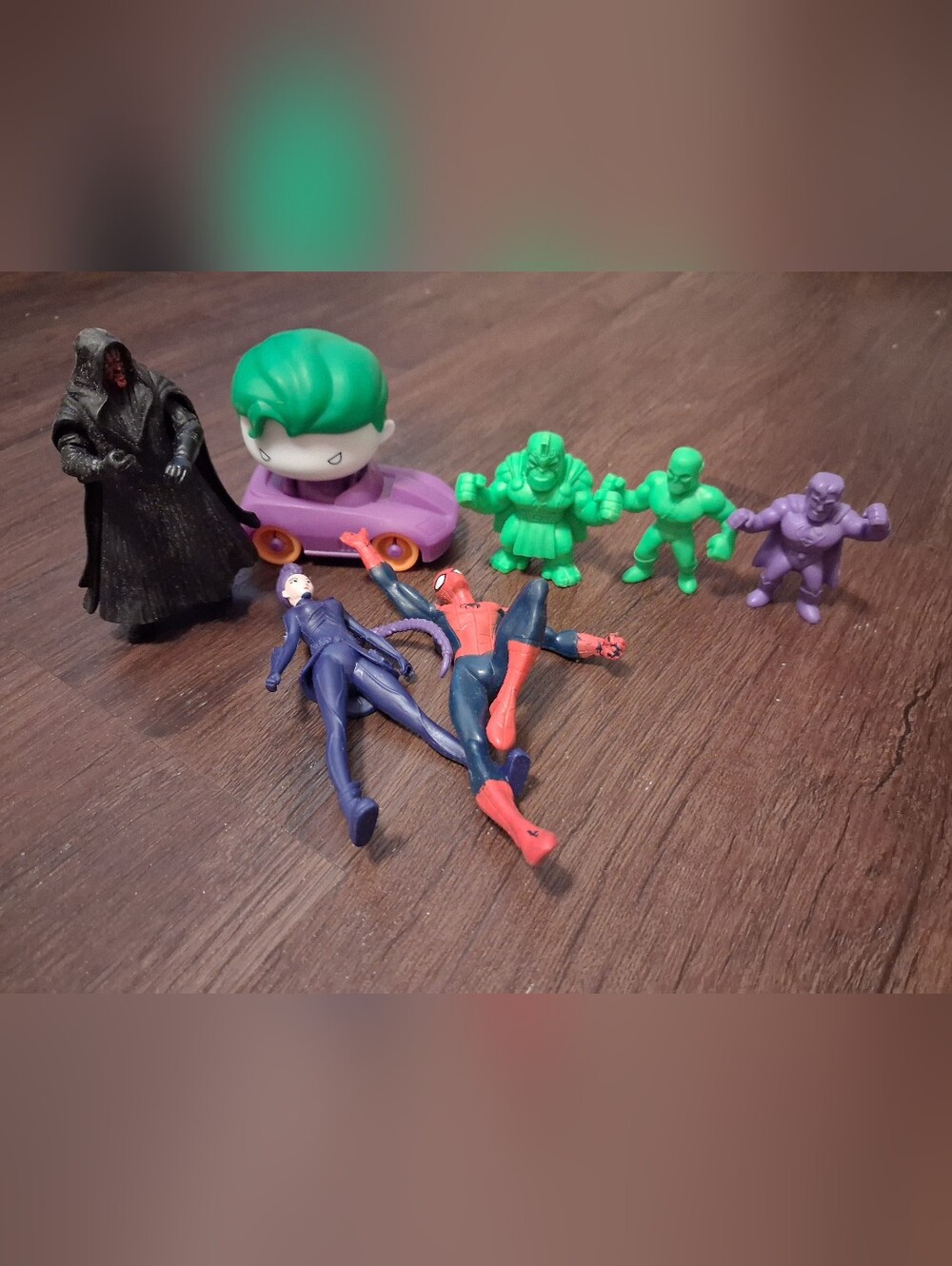 Marvel Action Figures Pack - Red, Green, Purple